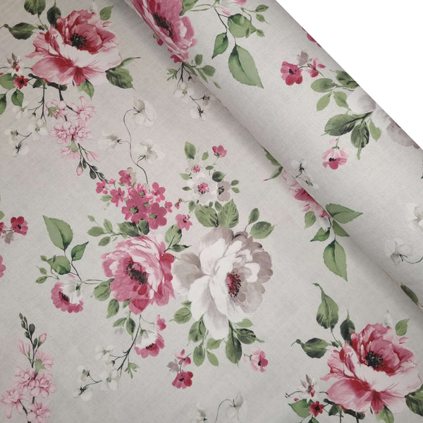 Mélange de coton avec impression numérique H 300 cm - LIBERTY FLOWERS