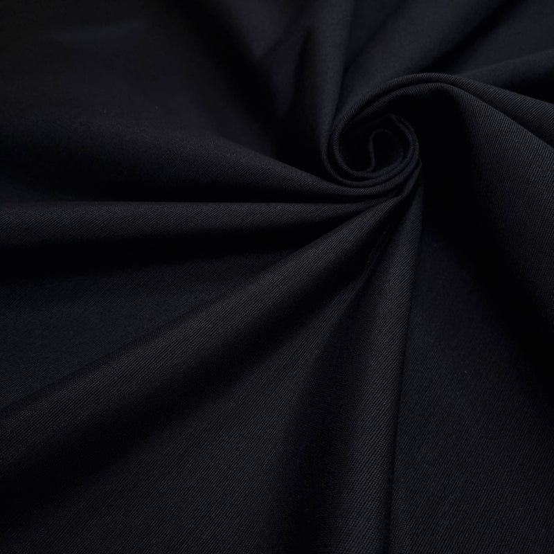 Tissu Mélange de Coton H 280 cm - NOIR