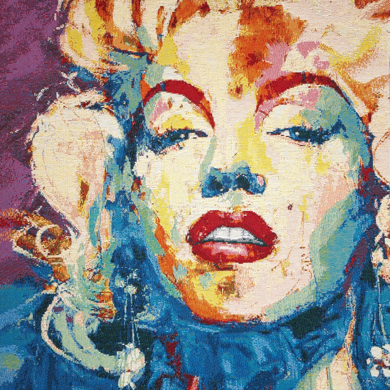 Garngefärbte Gobelin-Tafel 47 x 47 cm – MARILYN MONROE