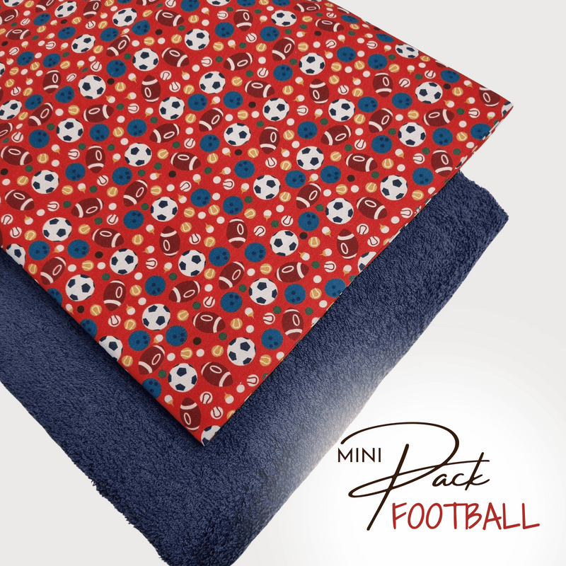 MINI PACK FOOTBALL - 2 pezzi 70 x 100 cm