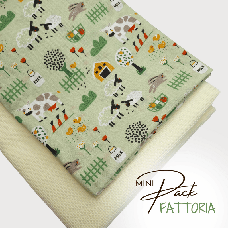 MINI PACK FATTORIA - 1 pezzo 80x155 cm + 1 pezzo 70x100 cm