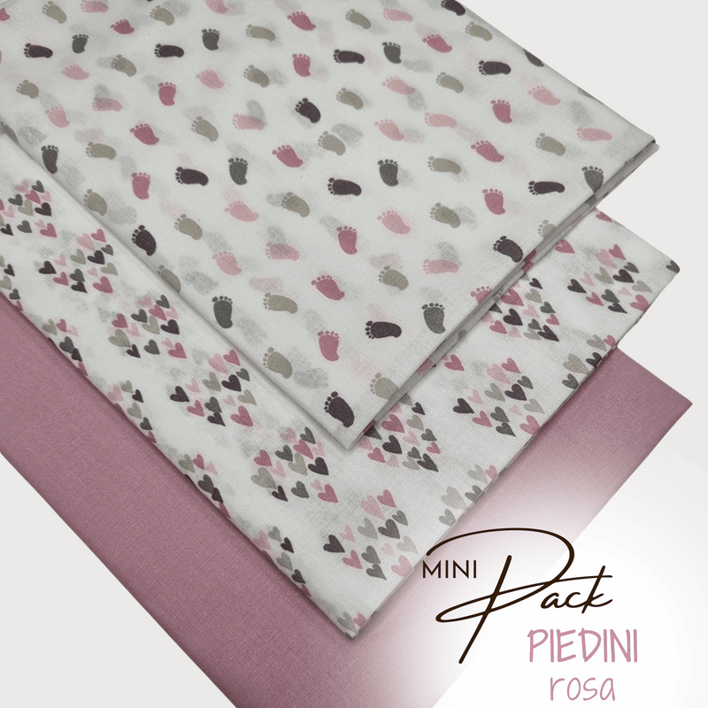 MINI PACK PIEDINI ROSA - 3 pezzi 70 x 100 cm