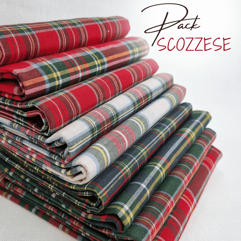 PACK SCOZZESE - 9 pezzi 80 x 105 cm