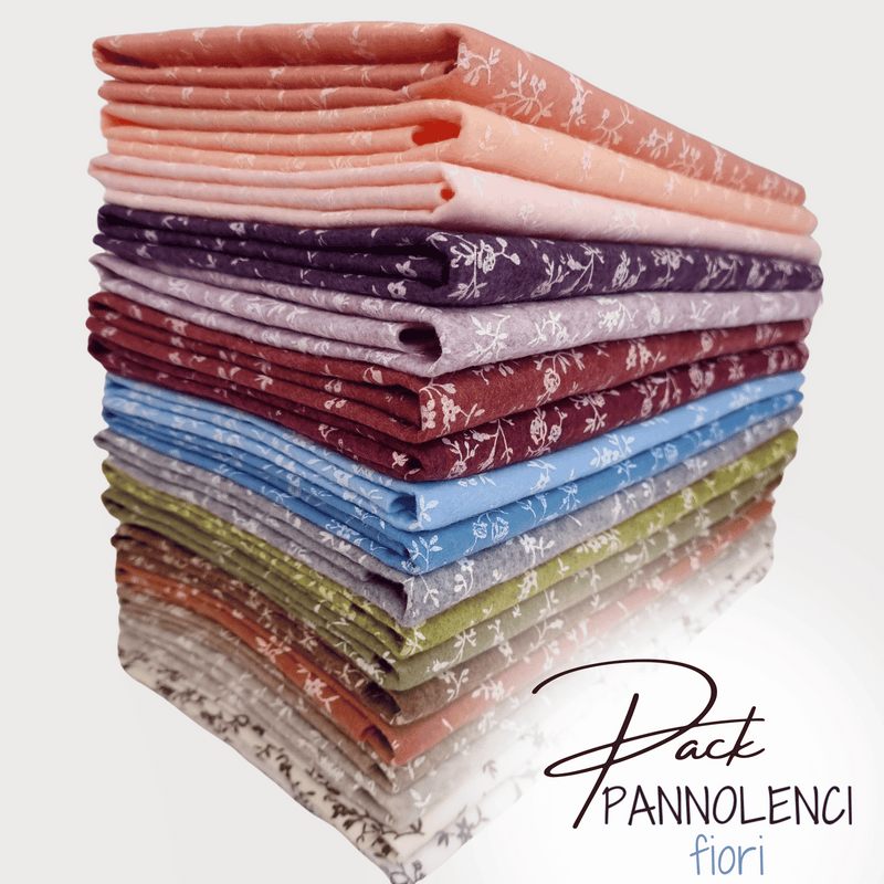 PACK PANNOLENCI FIORI DI SAMBUCO - 18 pezzi 45 x 45 cm