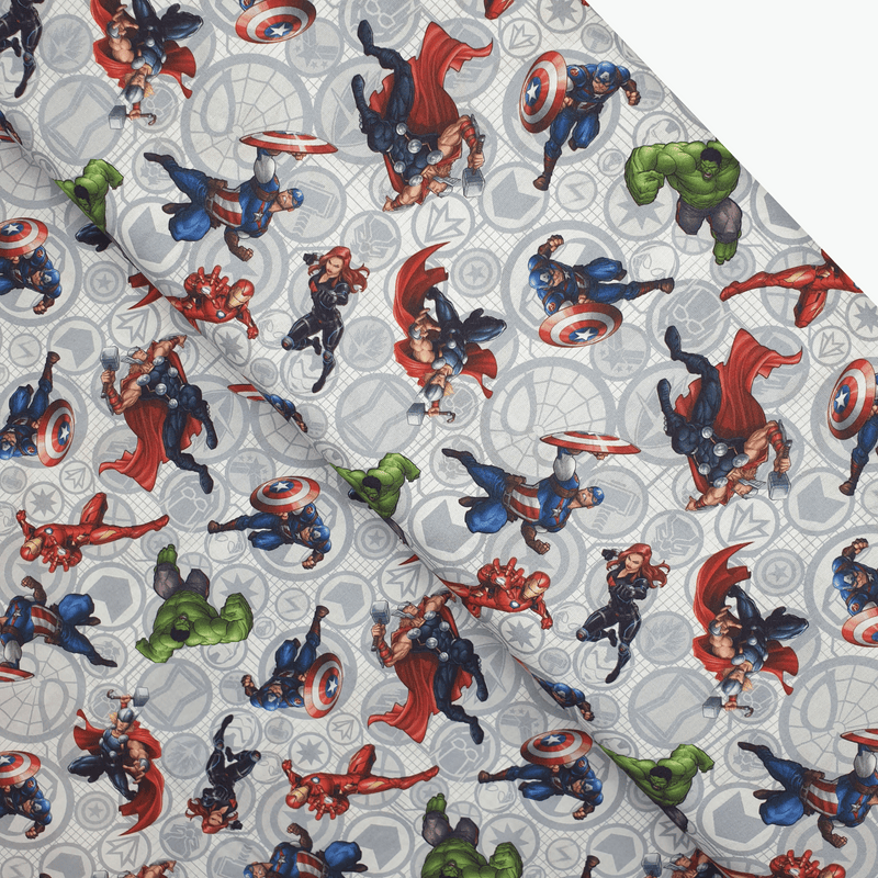 Impression numérique Enfant en coton - AVENGERS - coupe minimum ou multiples de 25 x 150 cm