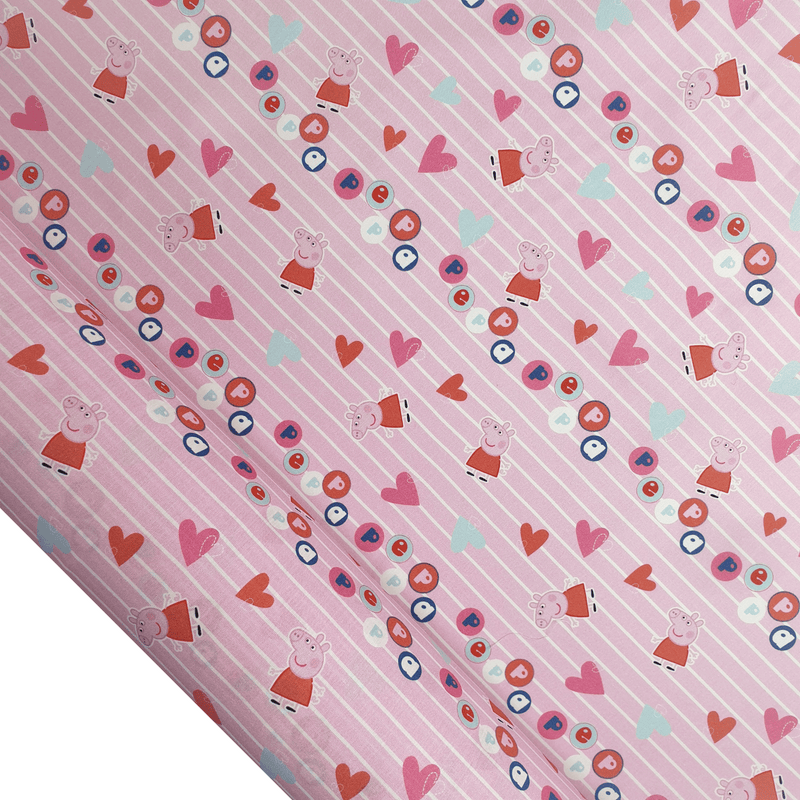 Kinderbaumwolle – PEPPA PIG LOVE – Mindestschnitt oder Vielfaches von 25 x 145 cm