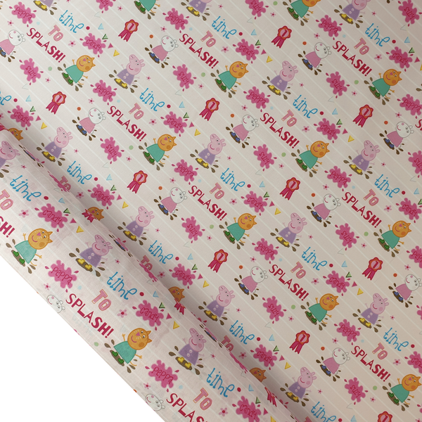 Baumwolle für Kinder – PEPPA PIG PLAYTIME – Mindestschnitt oder Vielfaches von 25 x 145 cm