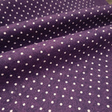 Pannolenci imprimé H 180 cm - AUBERGINE/POIS BLANC