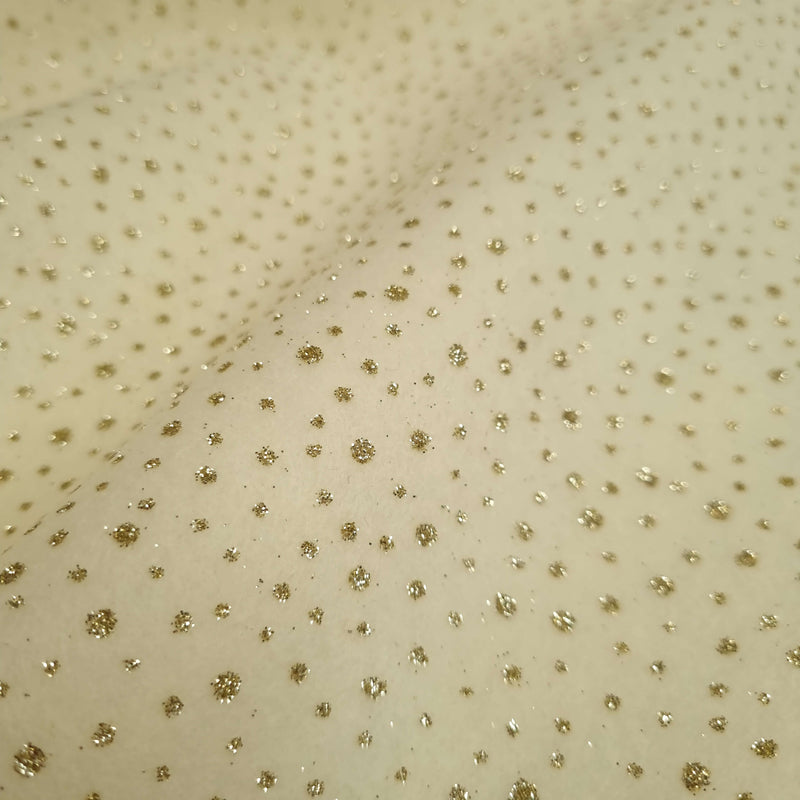 Pannolenci H 155 cm - PANNA CRISTALLI GLITTER ORO