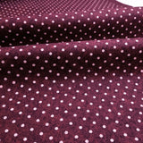 Bedruckte Pannolenci H 180 cm – PFLAUME/WEIß POLKA DOT