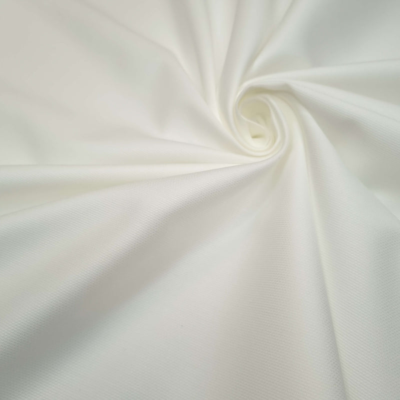 Piquet de coton H 150 cm - COULEUR UNIE BLANC BLANC