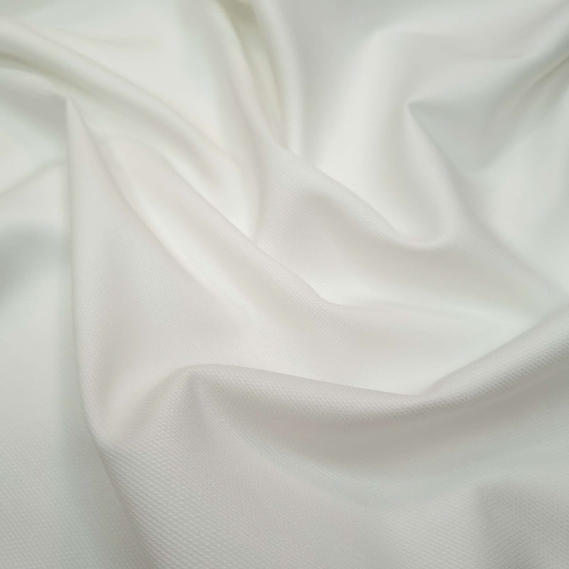 Piquet de coton H 150 cm - COULEUR UNIE BLANC BLANC