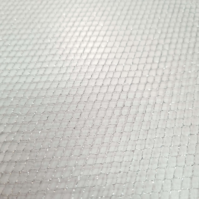 Tissu maille lurex H 150 cm - ARGENT