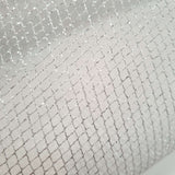 Tissu maille lurex H 150 cm - ARGENT