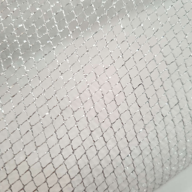 Tissu maille lurex H 150 cm - ARGENT