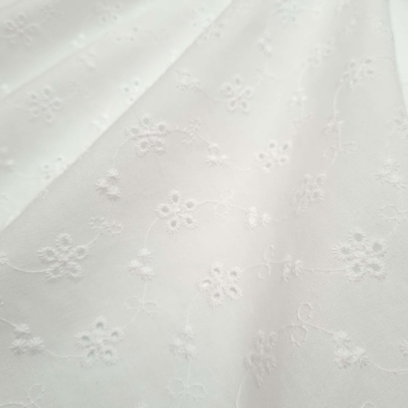 Pizzo Sangallo Bianco H 150 cm - FIORI