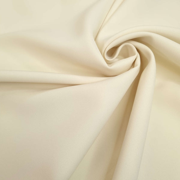 Tissu polyester H 150 cm - CRÈME