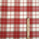 Tissu tyrolien H 160 cm - GRAND CARRÉ TYROLIEN ROUGE/CORDE