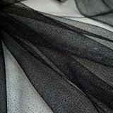 Tulle H 145 cm - NERO/GLITTER