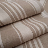 Baumwollstoff – STREIFEN/TAUPE – Mindestzuschnitt oder Vielfaches von 25 x 180 cm