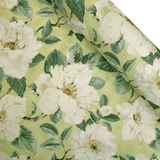 Tessuto no stiro H 160 cm - PEONIE/VERDE