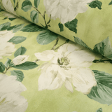 Tessuto no stiro H 160 cm - PEONIE/VERDE