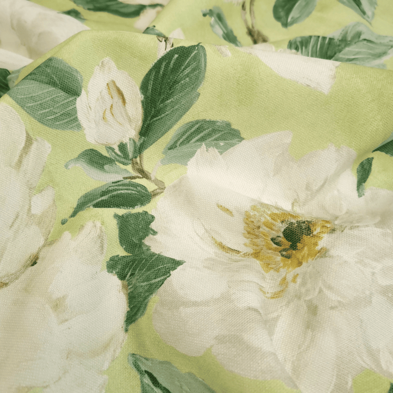 Tessuto no stiro H 160 cm - PEONIE/VERDE