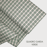 Collezione "Riga, quadretto e unito" H 180 cm - VERDE