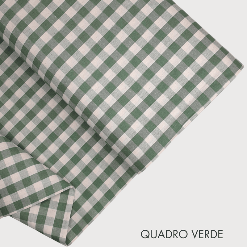 Collezione "Riga, quadretto e unito" H 180 cm - VERDE