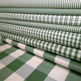 Collezione "Riga, quadretto e unito" H 180 cm - VERDE