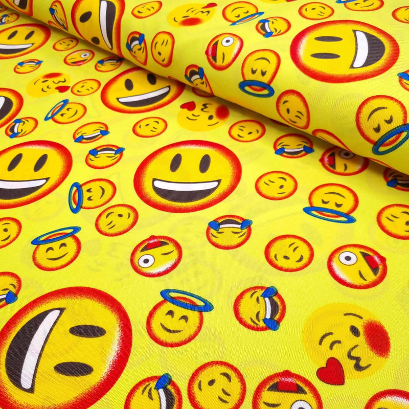 Tissu Polyester - EMOJI H 150 cm