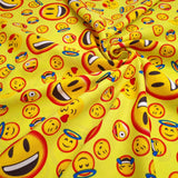 Tissu Polyester - EMOJI H 150 cm