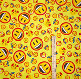 Tissu Polyester - EMOJI H 150 cm