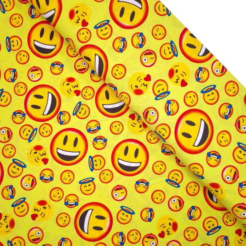 Tissu Polyester - EMOJI H 150 cm