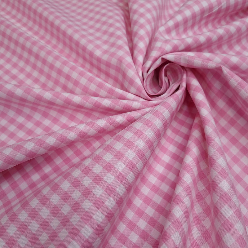 Baumwoll-POPELINE-Stoff H 150 cm – ROSA KARO