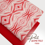 MINI PACK GEOMETRICO ROSSO - 2 pezzi