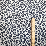 Jacquard-Möbelstoff H 140 cm – LEOPARD DENIM