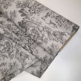 Toile de Jouy-Stoff H 280 cm – ANTHRAZIT/GRAU