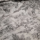 Tessuto Toile de Jouy H 280 cm - ANTRACITE/GRIGIO