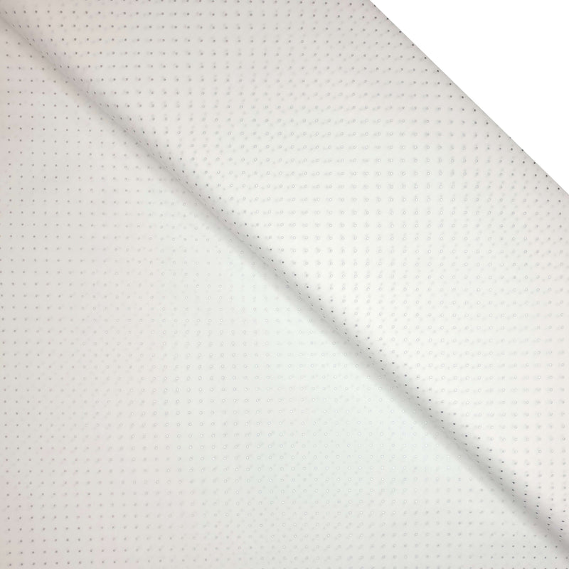 Cotone Natale H140 cm - MINI POIS ARGENTO/BIANCO