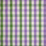 Tissu coton - CADRE LILAS/VERT PRAIRIE - coupe minimum ou multiples de 25 x 180 cm