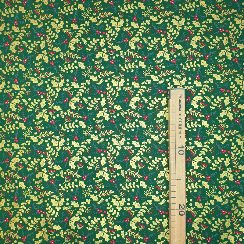 Cotone Natale H 140 cm - AGRIFOGLIO GRANDE FONDO VERDE