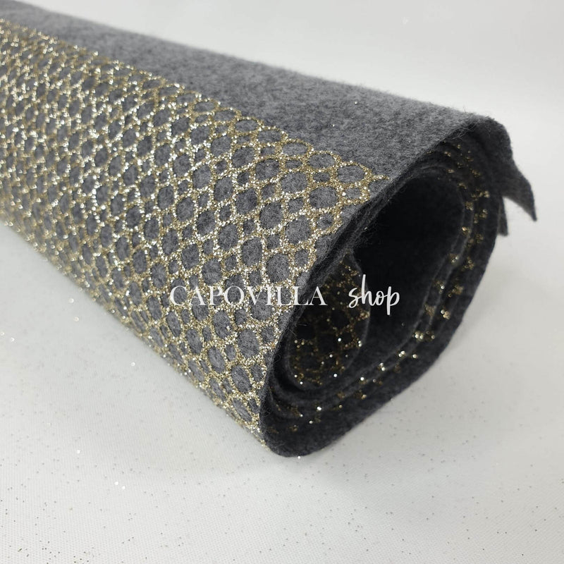 Pannolenci H 160 cm - INDIANO NIDO D'APE GLITTER ORO