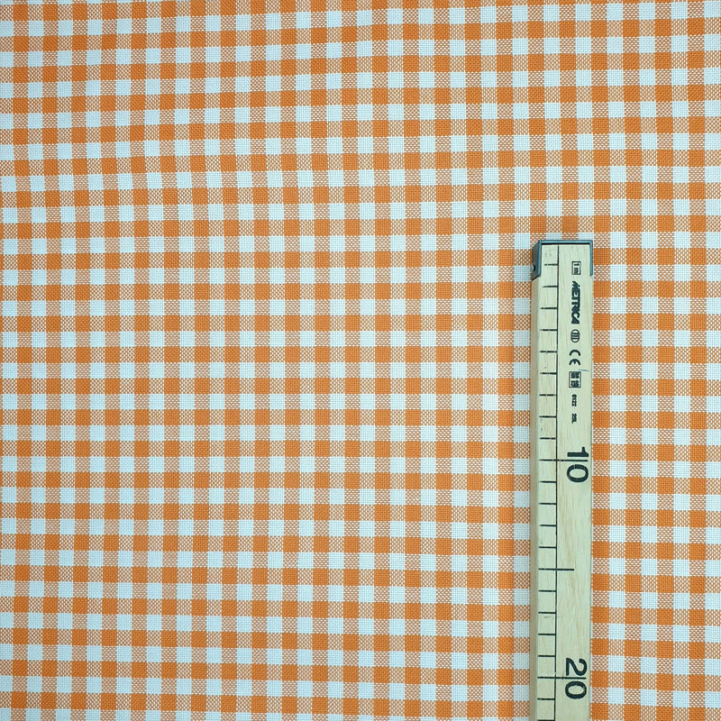 Quadretti Fili Contati H 180 cm - ARANCIO