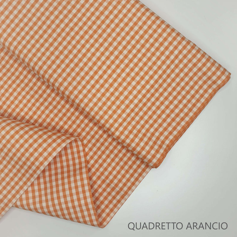 Collezione "Riga, quadretto e unito" H 180 cm  - ARANCIO