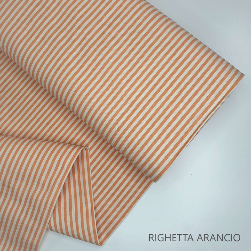 Collezione "Riga, quadretto e unito" H 180 cm  - ARANCIO