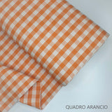 Collezione "Riga, quadretto e unito" H 180 cm  - ARANCIO