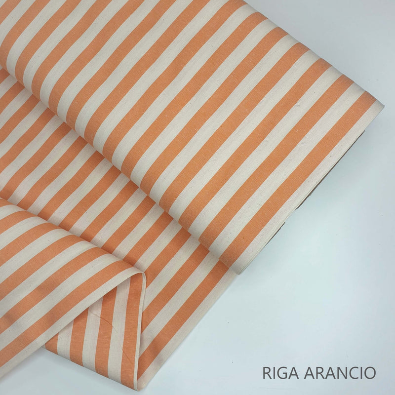 Collezione "Riga, quadretto e unito" H 180 cm  - ARANCIO