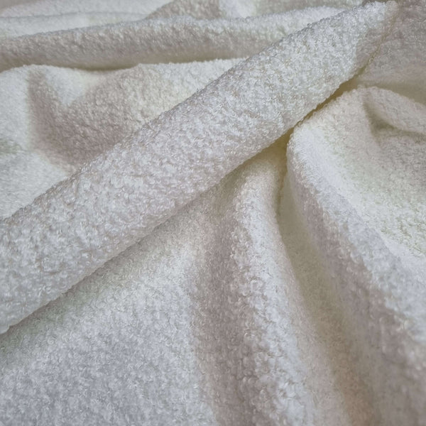 Tissu Ricciolino BOUCLE' H 140 cm - BLANC