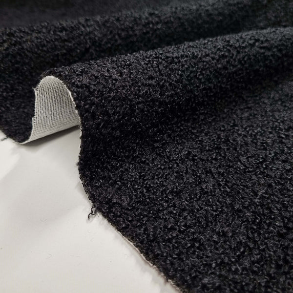 Tissu Ricciolino BOUCLE' H 140 cm - NOIR